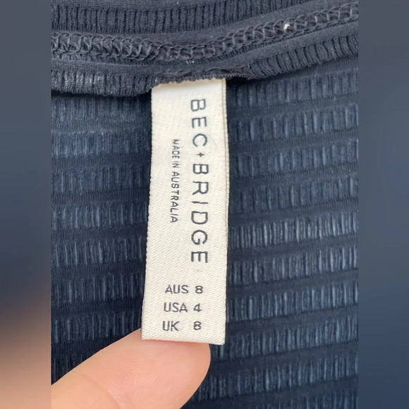 BEC&BRIDGE Ophelia mini dress in black size 4 - Picture 7 of 13